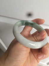Load image into Gallery viewer, 53mm Certified Type A 100% Natural light green white Jadeite Jade bangle H151-1005