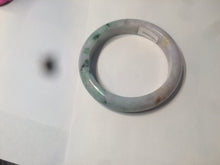 Load image into Gallery viewer, 53.7mm Certified Type A 100% Natural green/purple/brown Jadeite Jade bangle AR58-0523