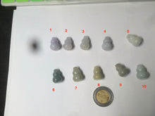 Load image into Gallery viewer, 100% natural type A 3D white/yellow/purple/brown Jadeite jade gourd ( 葫芦, 福禄) pendant AF31