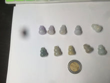 Load image into Gallery viewer, 100% natural type A 3D white/yellow/purple/brown Jadeite jade gourd ( 葫芦, 福禄) pendant AF31