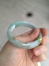 Load image into Gallery viewer, 51mm 100% natural Type A green oval jadeite jade bangle U72-1523