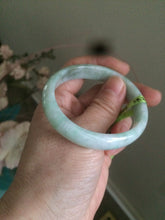 Load image into Gallery viewer, 50.5mm Certified Type A 100% Natural sunny green/light green/brown oval Jadeite Jade bangle AH59-0802