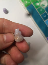 Load image into Gallery viewer, 100% natural type A 3D white/yellow/purple/brown Jadeite jade gourd ( 葫芦, 福禄) pendant AF31