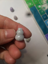 Load image into Gallery viewer, 100% natural type A 3D white/yellow/purple/brown Jadeite jade gourd ( 葫芦, 福禄) pendant AF31