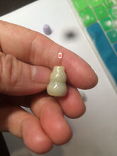 Load image into Gallery viewer, 100% natural type A 3D white/yellow/purple/brown Jadeite jade gourd ( 葫芦, 福禄) pendant AF31
