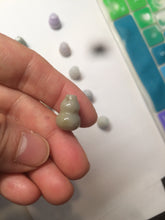 Load image into Gallery viewer, 100% natural type A 3D white/yellow/purple/brown Jadeite jade gourd ( 葫芦, 福禄) pendant AF31