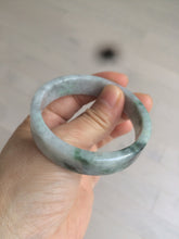 Load image into Gallery viewer, 51mm certified Type A 100% Natural dark green/purple square Jadeite Jade bangle AD69-0410