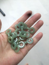 Load image into Gallery viewer, Sold 100% Natural watery safe and sound mom and daughter buckle dangling jadeite Jade earring AS2