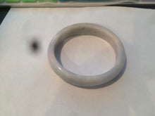 Load image into Gallery viewer, 53mm Certified type A 100% Natural light green purple oval jadeite jade bangle AD70-2162