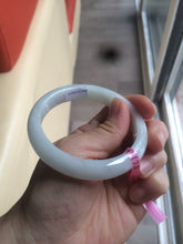Load image into Gallery viewer, 55.9mm Certified Type A 100% Natural white Jadeite Jade bangle Q11-6212