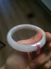 Load image into Gallery viewer, 56.7mm Certified Type A 100% Natural icy light green/orange Jadeite Jade bangle A21-3146