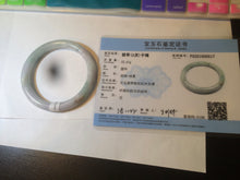 Load image into Gallery viewer, 54mm certified 100% natural type A green purple yellow round cut jadeite jade bangle AS4-0517