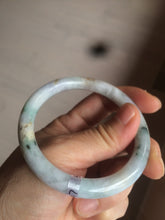 Load image into Gallery viewer, 54mm certified 100% natural type A green purple yellow round cut jadeite jade bangle AS4-0517