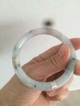Load image into Gallery viewer, 54mm certified 100% natural type A green purple yellow round cut jadeite jade bangle AS4-0517