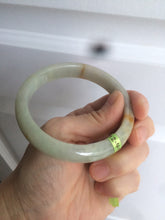 Load image into Gallery viewer, 58.5mm certified 100% natural green/yellow jadeite jade bangle AE44-8521