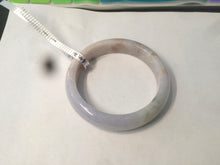 Load image into Gallery viewer, 54mm 100% natural type A certified light green/purple/red jadeite jade bangle AM2-1588