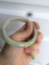 Load image into Gallery viewer, 58.5mm certified 100% natural green/yellow jadeite jade bangle AE44-8521