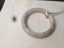 Load image into Gallery viewer, 54mm 100% natural type A certified light green/purple/red jadeite jade bangle AM2-1588