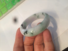 Load image into Gallery viewer, 47mm certified Type A 100% Natural green purple Jadeite Jade bangle AR59-4233