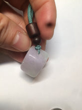 Load image into Gallery viewer, 100% Natural sunny green/purple scale weight jadeite Jade pendant necklace AF40