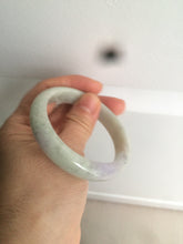 Load image into Gallery viewer, 52.7mm 100% natural Type A light green/purple jadeite jade bangle D80-2207