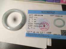 Load image into Gallery viewer, 53.5mm certified 100% natural Type A green/white jadeite jade bangle AQ31-1361