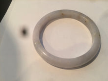 Load image into Gallery viewer, 58mm certified type A 100% Natural light purple white jadeite jade bangle AS8-0934