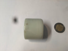 Load image into Gallery viewer, 100% Natural beige with brown flying dandelions nephrite Jade men's thumb ring HE10