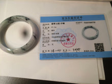Load image into Gallery viewer, 58.6mm 100% natural type A certified sunny green/purple jadeite jade bangle AQ33-0735