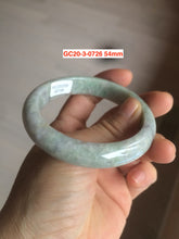 Load image into Gallery viewer, 54-60mm certified Type A 100% Natural light green Jadeite Jade bangle GC20/23 (add on item)