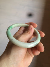 Load image into Gallery viewer, 59.5mm Certified Type A 100% Natural sunny green/yellow Jadeite Jade bangle D53-2599