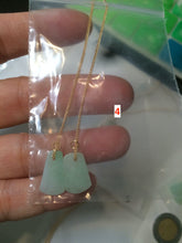 Load image into Gallery viewer, 100% Natural icy sunny green/purple safe and sound dangling jadeite Jade earring AT72 (Add on item. No sale individually)