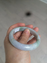Load image into Gallery viewer, 55.5mm Certified 100% natural Type A green/purple/red (福禄寿)jadeite jade bangle AJ60-9898