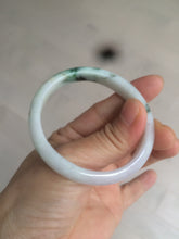 Load image into Gallery viewer, 49mm Certified Type A 100% Natural green purple oval Jadeite Jade bangle AM6-4137