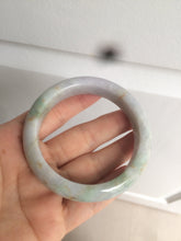 Load image into Gallery viewer, 55.5mm Certified 100% natural Type A green/purple/red (福禄寿)jadeite jade bangle AJ60-9898