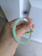 Load image into Gallery viewer, 52mm Certified Type A 100% Natural apple green/brown/red thin(flat) Jadeite Jade bangle L85-7336
