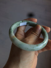 Load image into Gallery viewer, 60.8mm Certified Type A 100% Natural green yellow small flowers Jadeite Jade bangle AQ35-9157