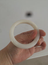 Load image into Gallery viewer, 55mm Certified 100% Natural white nephrite Jade bangle HT18-7872