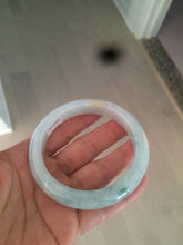 Load image into Gallery viewer, 57.5mm Certified Type A 100% Natural icy green/white Jadeite Jade bangle AT20-1351