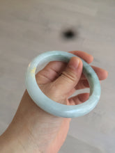 Load image into Gallery viewer, 57.5mm Certified Type A 100% Natural icy green/white Jadeite Jade bangle AT20-1351