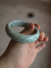 Load image into Gallery viewer, 57.9mm certified Type A 100% Natural green/purple Jadeite Jade bangle D76-3763