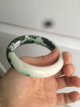 Load image into Gallery viewer, 57.8mm certified type A 100% Natural sunny green/orange/white jadeite jade bangle AE41-9586