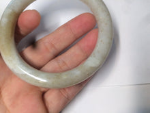 Load image into Gallery viewer, 57.3mm 100% Natural beige brown round cut nephrite Jade bangle HT57