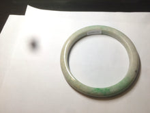 Load image into Gallery viewer, 59.5mm Certified Type A 100% Natural sunny green/yellow Jadeite Jade bangle D53-2599