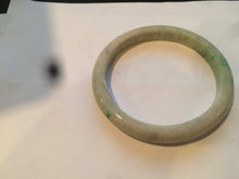 Load image into Gallery viewer, 59.5mm Certified Type A 100% Natural sunny green/yellow Jadeite Jade bangle D53-2599