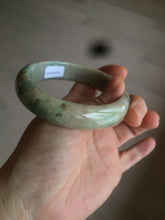 Load image into Gallery viewer, 59.5mm certified Type A 100% Natural sunny green gray yellow purple (FU LU Shou)Jadeite bangle D68-3750