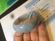 Load image into Gallery viewer, 51.5mm certified 100% natural Type A green/yellow oval jadeite jade bangle S30-1037