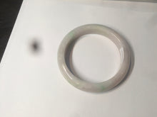 Load image into Gallery viewer, 56.2 mm certificated Type A 100% Natural light green/yellow/purple Jadeite Jade bangle AM7-7533