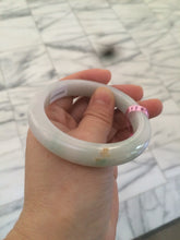 Load image into Gallery viewer, 55mm Certified Type A 100% Natural green/white/yellow Jadeite Jade bangle AD35-9287
