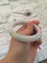 Load image into Gallery viewer, 55mm Certified Type A 100% Natural green/white/yellow Jadeite Jade bangle AD35-9287